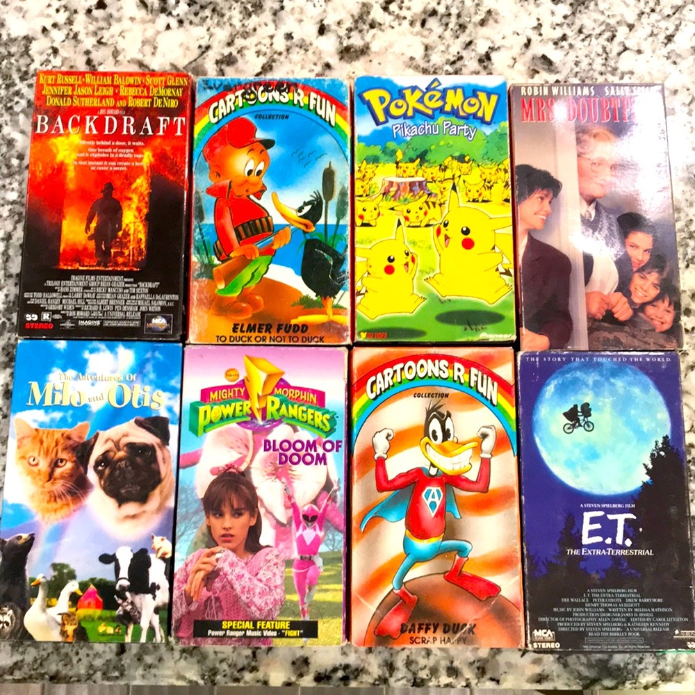 VHS Lot Movies Cartoon Family